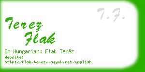 terez flak business card